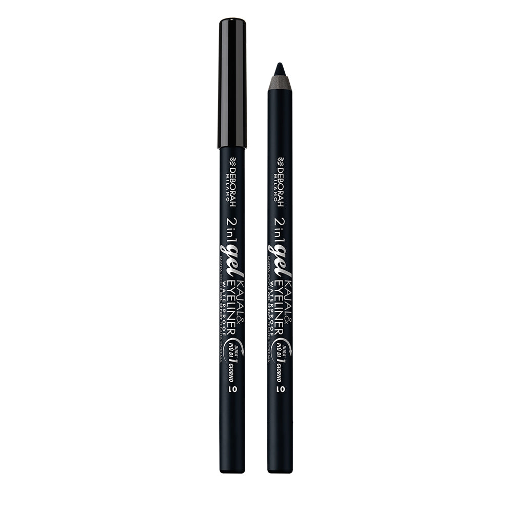 DEBORAH 2IN1 GEL PENCIL KAJAL&amp;EYELINER WP N.01