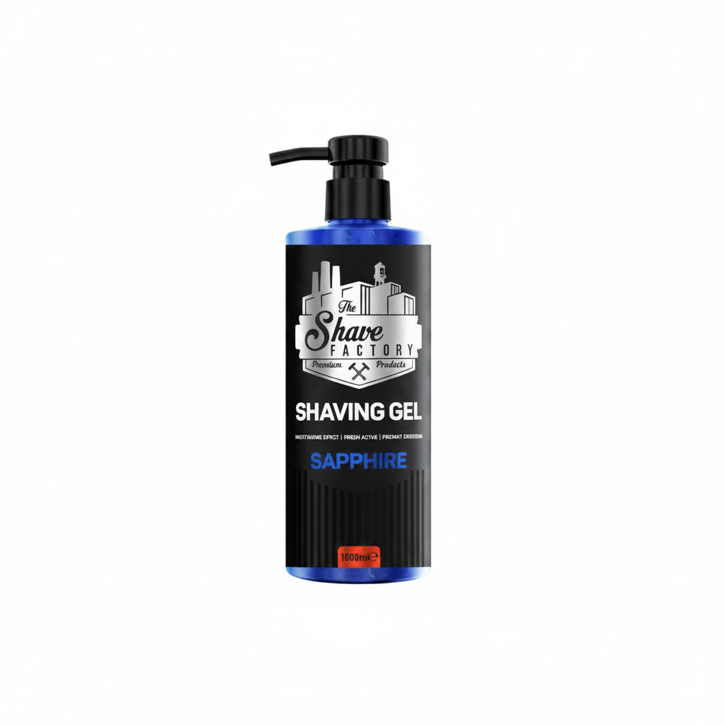 THE SHAVE FACTORY BEARD GEL SHAVING GEL SAPPHIRE 1000ML 