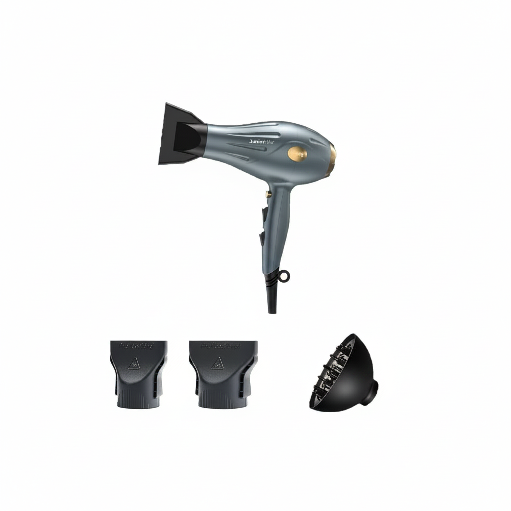 MOVE JUNIORHAIR مجفف شعر احترافي مع 2 فوهة + موزع 2100 واط