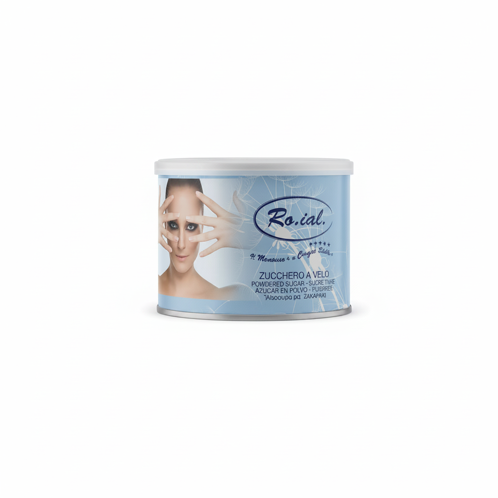 RO.IAL. FAT-SOLUBLE WAX IN A JAR WITH ICING SUGAR 400ML 