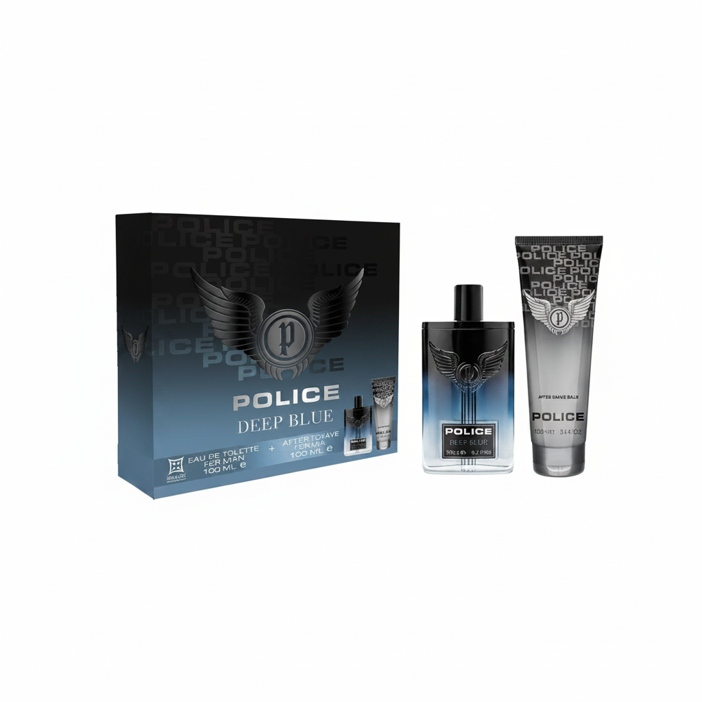POLICE DEEP BLUE EDT 100毫升 + 剃须后乳 100毫升
