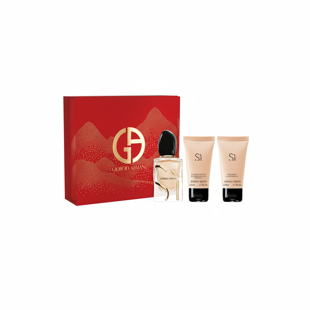 GIORGIO ARMANI Sì 套装 EDP 50毫升 + 沐浴露 50毫升 + 身体乳 50毫升