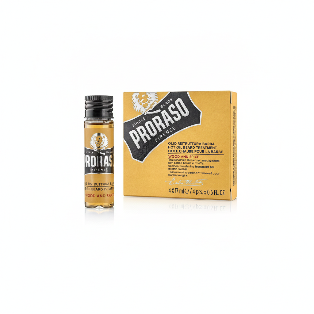 PRORASO HOT BEARD OIL 4PCS x 17ML
