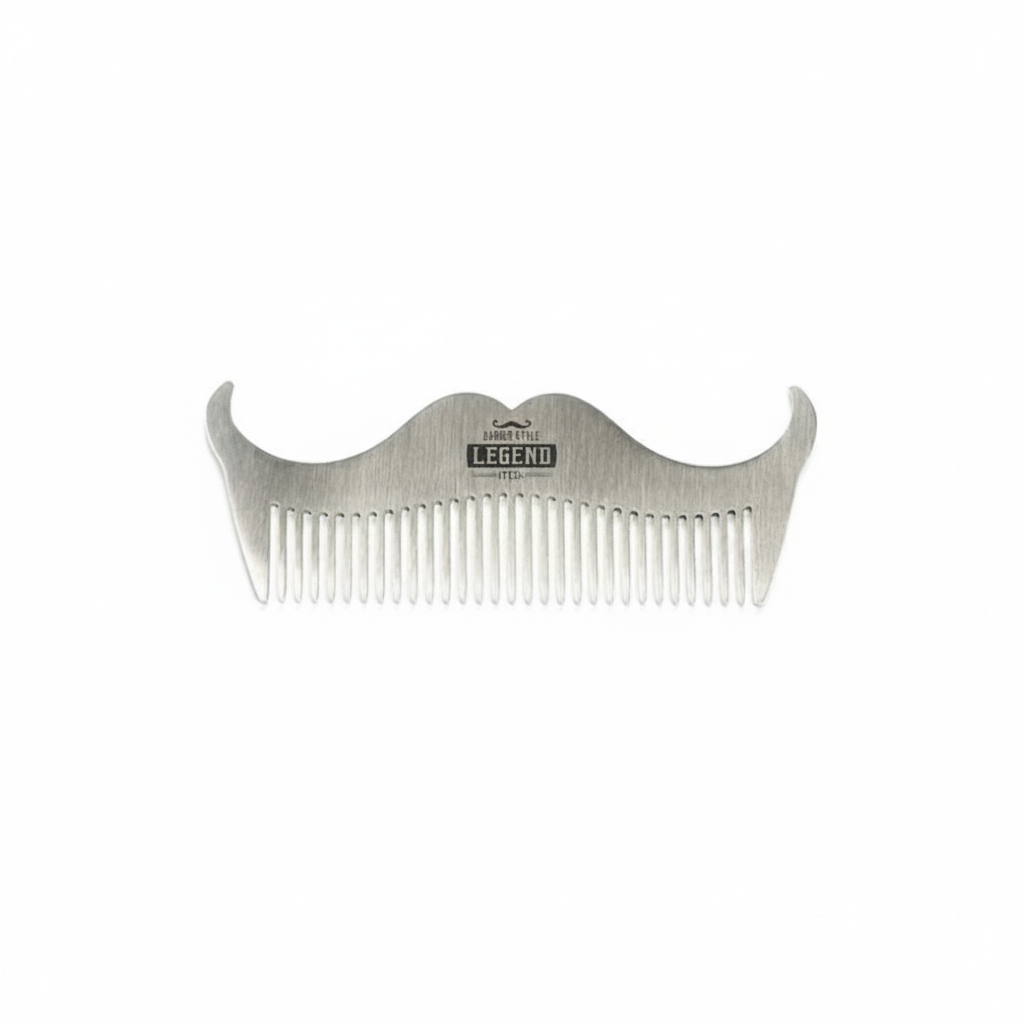MP HAIR STEEL POCKET COMB FOR BEARD/MUSTACHE