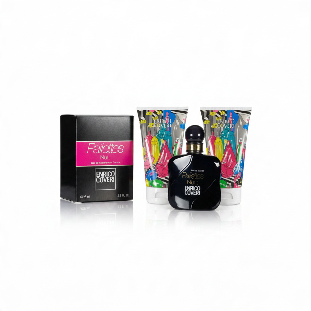 Confezione regalo Teriam Service Enrico Coveri Paillettes Nuit con Eau de Toilette 75ml e crema corpo 150ml