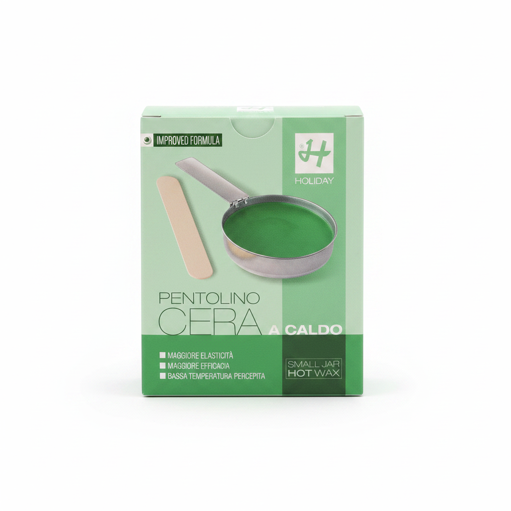HOLIDAY HOT WAX IN A GREEN POT WITH CHLOROPHYLL 120GR